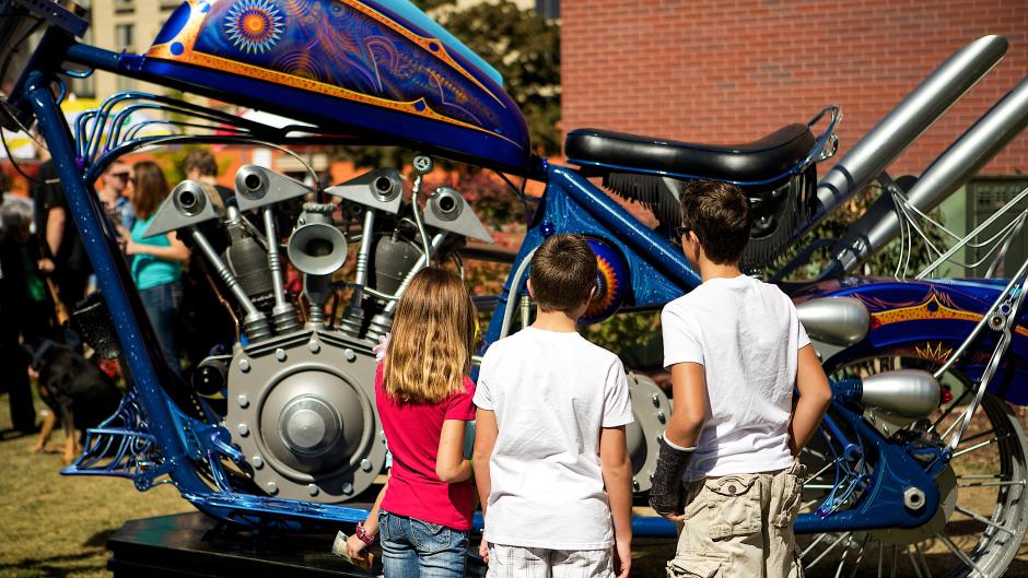 Visitors exploring ArtPrize