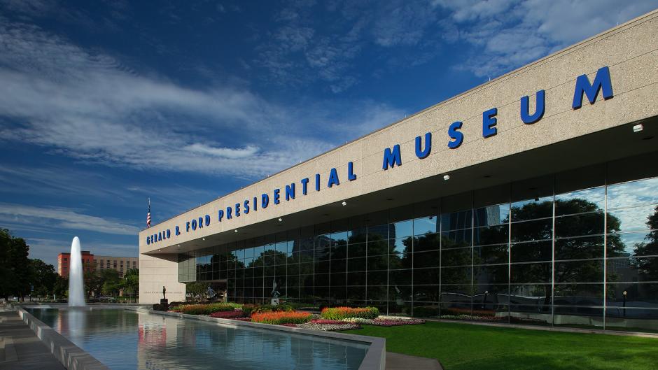 Gerald R. Ford Presidential Museum in Grand Rapids, MI, offers plenty to explore, both inside and out.