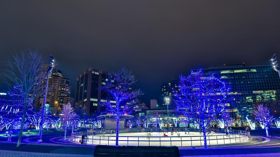 Holiday Lights & Ice Skating Downtown