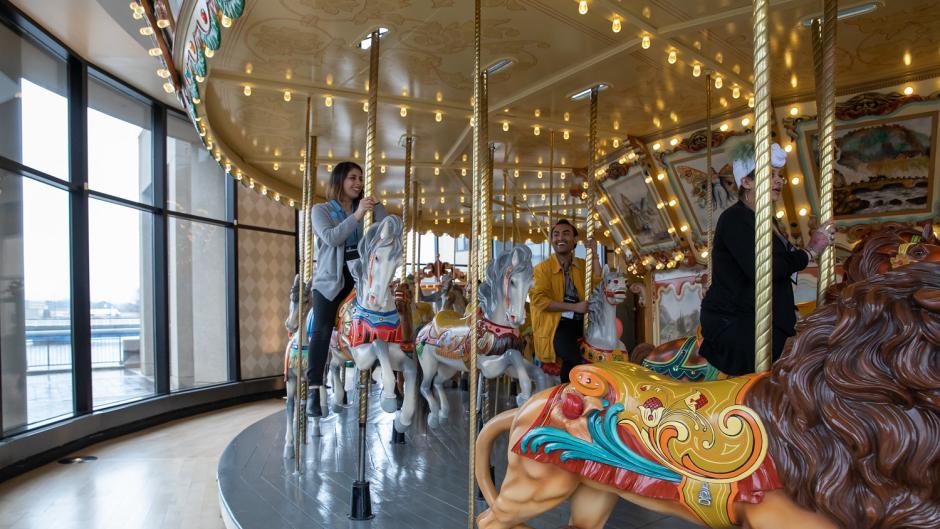 Fact: The Spillman Carousel consists of 44 hand-carved wooden horses.