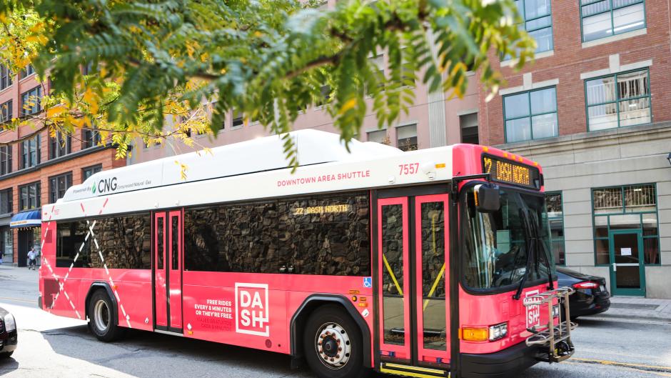 The Transit and myStop Mobile apps help make navigating the city on the DASH even easier.
