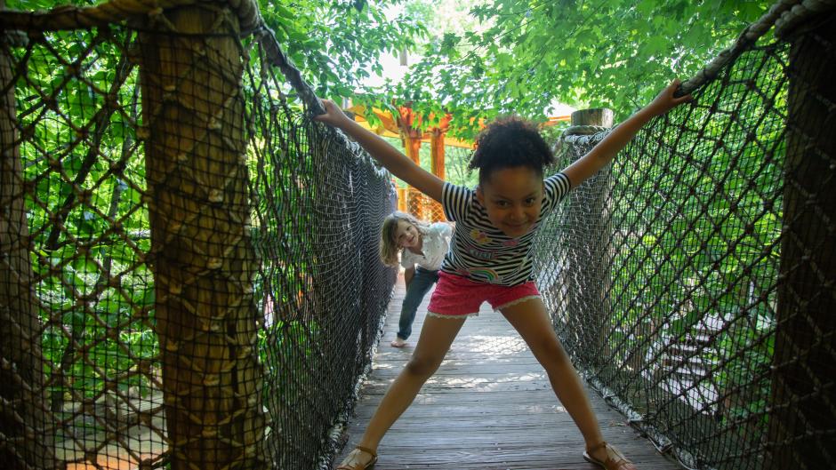 The Lena Meijer Children’s Garden at Frederik Meijer Gardens & Sculpture Park is one of the many great places for kids to explore.