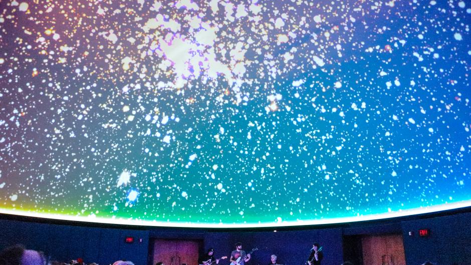 Fiona Dickinson and her band at the Grand Rapids Public Museum - Roger B. Chaffee Planetarium.