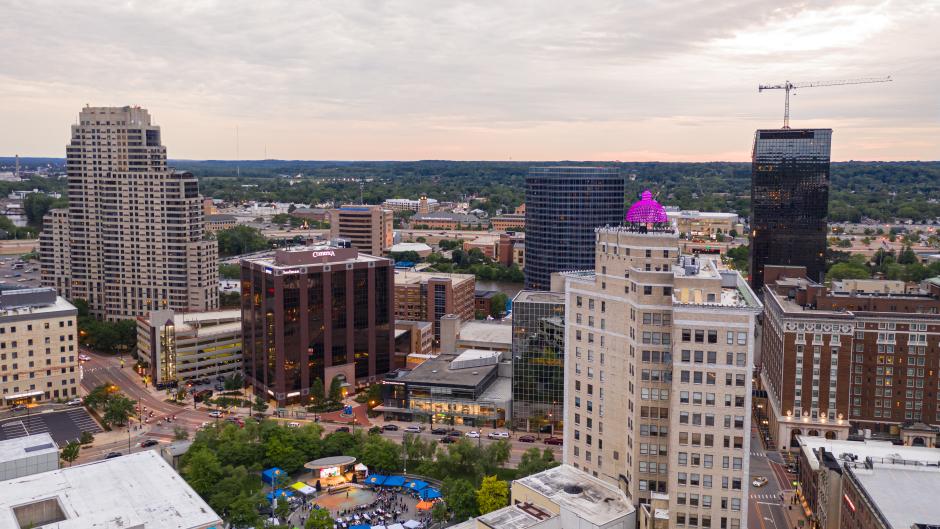Downtown Grand Rapids is one of three main <i>Project 1</i> locations.