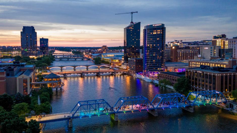 The Blue Bridge will be the site for Rafael Lozano-Hemmer's installation: <i>Voice Bridge</i>.