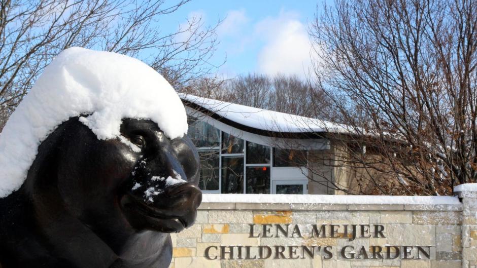 Frederik Meijer Gardens & Sculpture Park is a great place to bring kids even in the winter time.