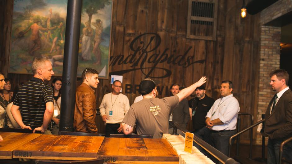 Beer tour at Grand Rapids Brewing Co