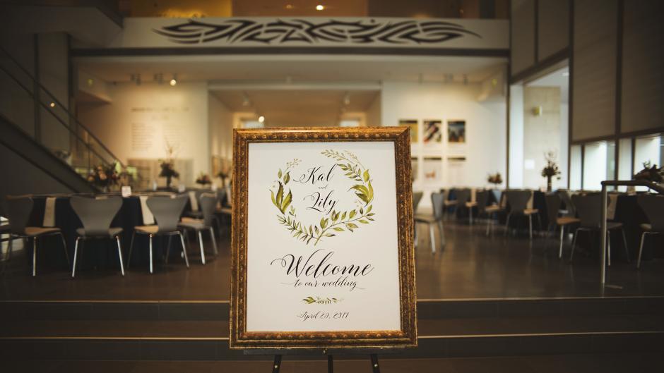 The Ramakrishnans chose the Grand Rapids Art Museum for their wedding and reception location.