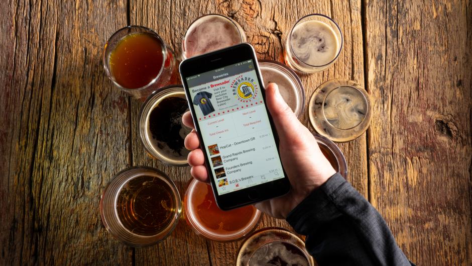 The Beer City Brewsader Passport mobile app