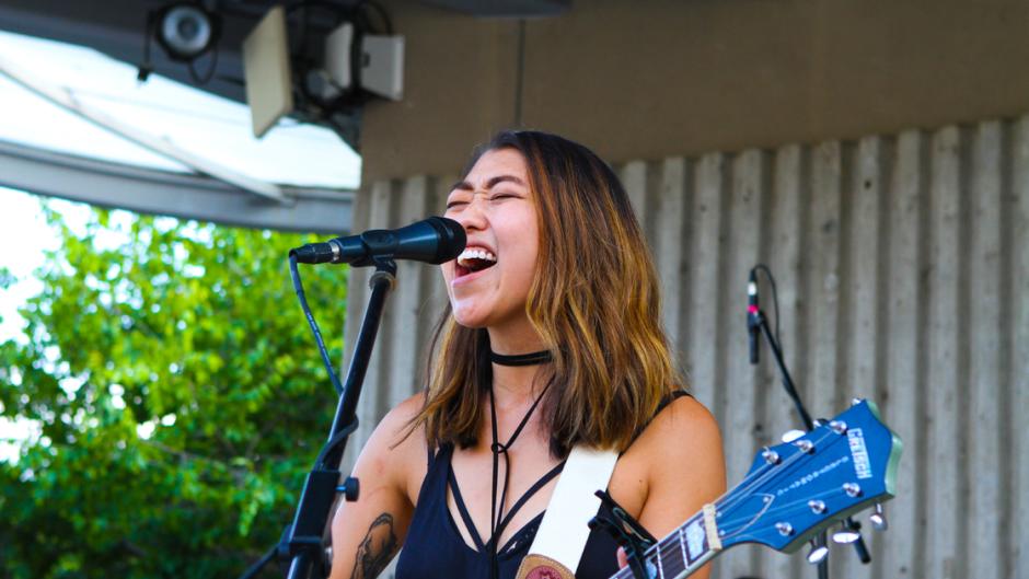 The Crane Wives (shown here at Rosa Parks Circle) play the Kentwood Summer Concert Series on July 26.