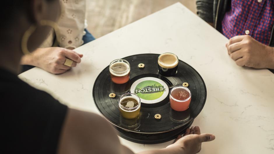 Experience any number of vinyl nights at several bars and breweries around Grand Rapids, like Creston Brewery.