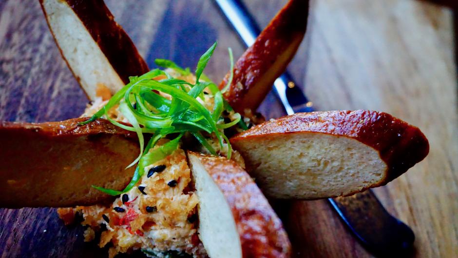 Divani's RWGR menu includes vegetarian options like the grilled vegetable skewers and the peppadew-feta cheese ball.