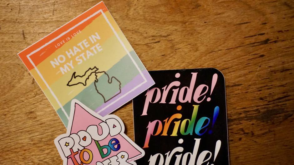Pride Stickers for sale at Rebel in Grand Rapids, MI