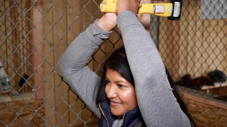 Axe throwing is an exciting, darts-like activity for anyone ages 14 and up - just don't forget to wear close-toed shoes.
