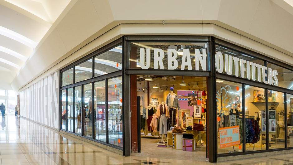 Exterior of the new Urban Outfitters, taken from within the Woodland Mall.