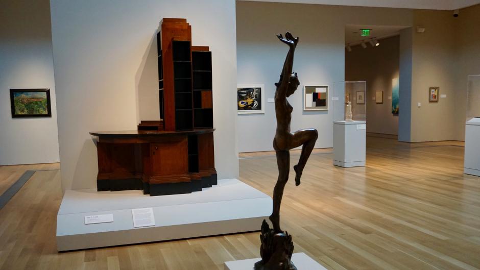 A sculpture at the Grand Rapids Art Museum