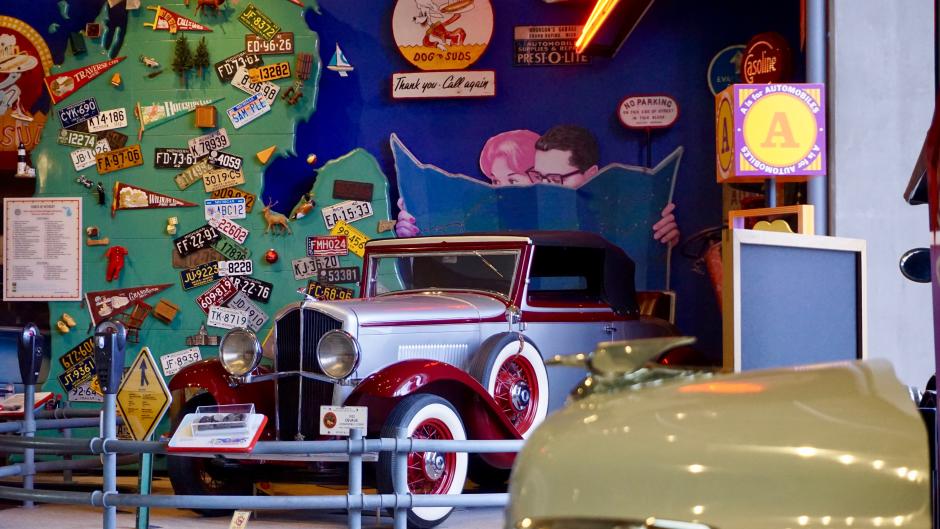 Old car on display at Grand Rapids Public Museum