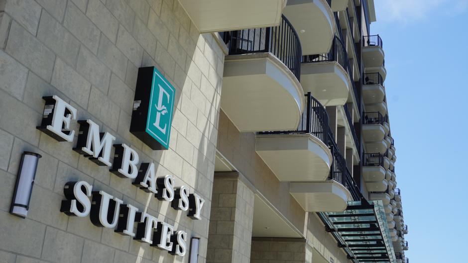 Guests will find a relaxed and upscale experience at Embassy Suites by Hilton on Monroe Avenue.