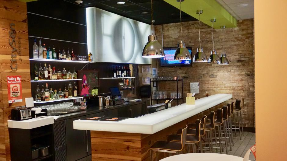 Bar at CityFlatsHotel in Grand Rapids