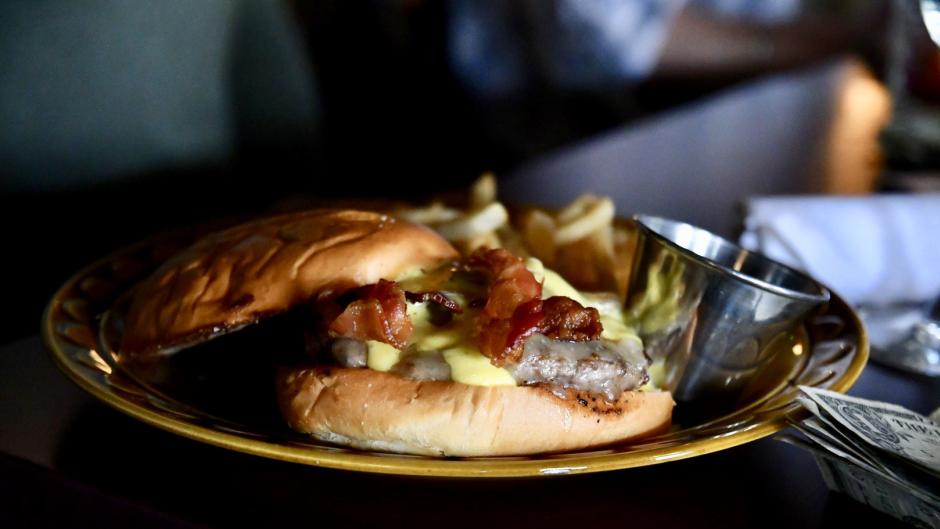 A breakfast burger from The Commons in Grand Rapids