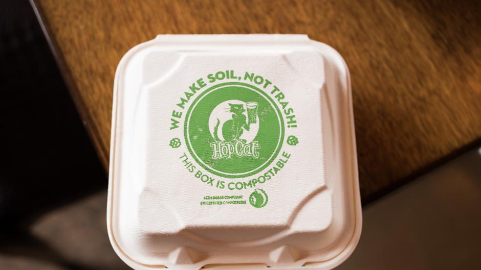 Fact: All napkins, to-go products, and straws at BarFly Ventures' establishments are made from renewable resources and plants.