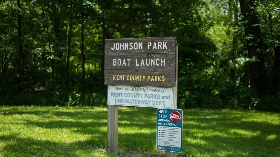 Johnson Park offers two boat launches off of the Grand River.