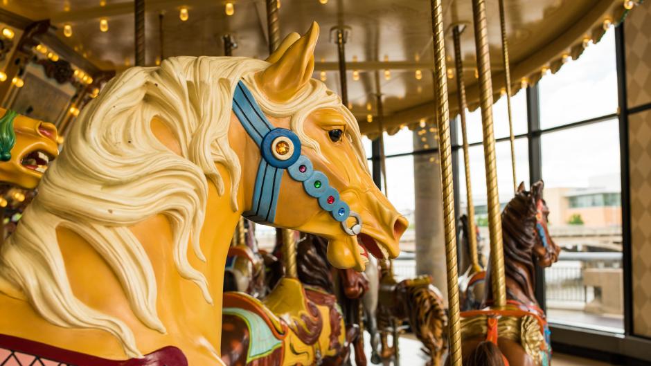 Carousel horse at Grand Rapids Public Museum Carousel