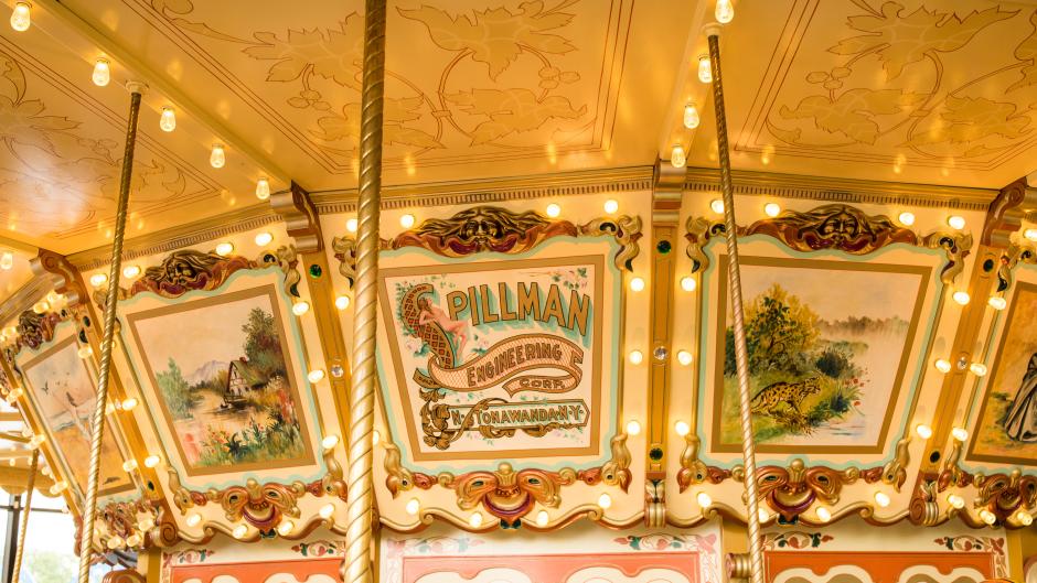 Fact: The Spillman Carousel is one of three special park carousels to have been produced by the Spillman Engineering Co.