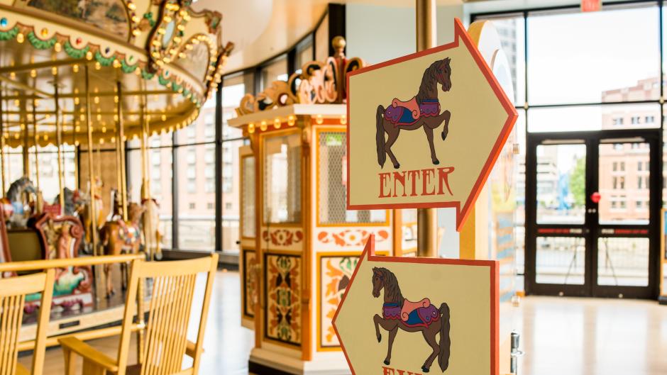 The Spillman Carousel is sure to provide family-friendly entertainment for riders of all ages.