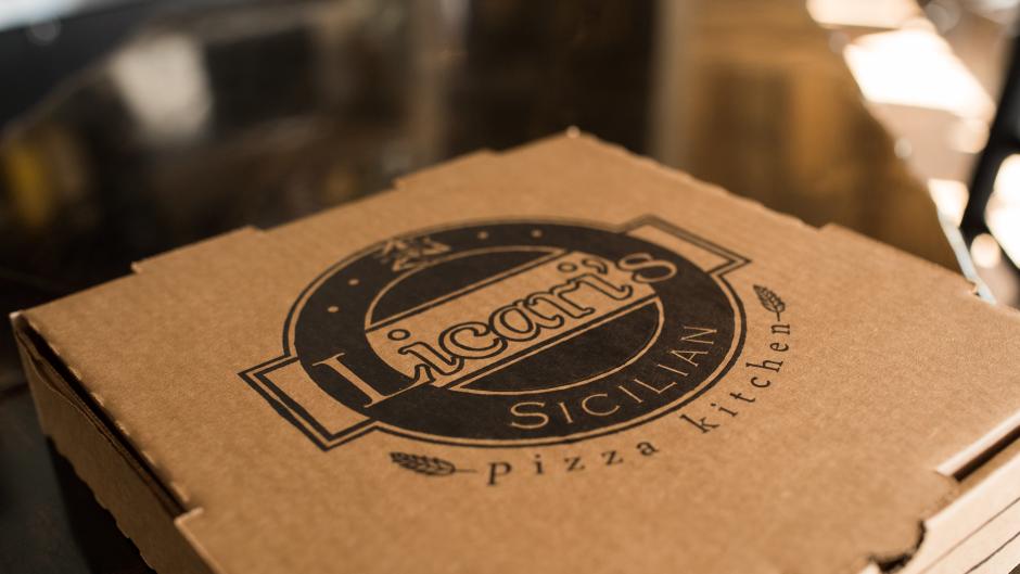 Grab a 'take-out' pizza at Licari's Sicilian Pizza Kitchen before heading to the Celadon Summer Concert Series.