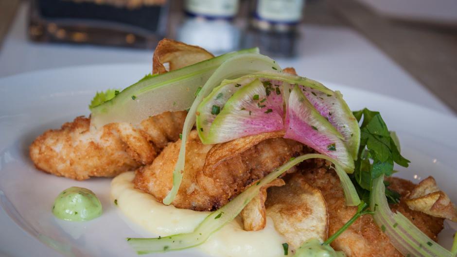 Restaurant Week GR 2016 featured this mouthwatering take on fish & chips at Wheelhouse in downtown Grand Rapids.