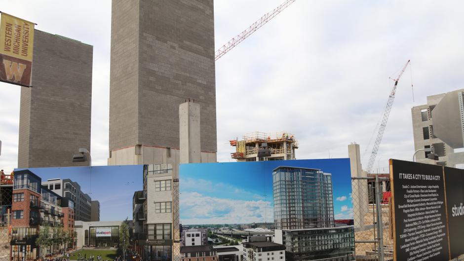 Once completed, Studio Park will host a movie theater, residential units, office and retail space, restaurants, and hotel accommodations.