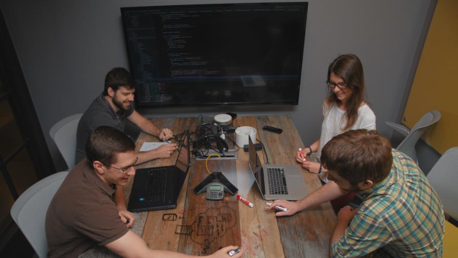 Group meeting at Open System Technologies
