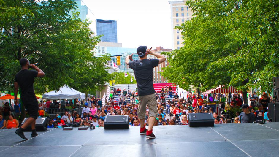 Find live performances throughout downtown Grand Rapids during the festival.