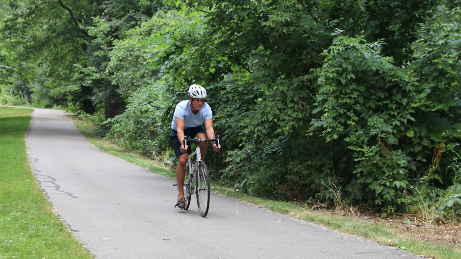Millennium Park offers plenty of bike paths for safe bike riding.