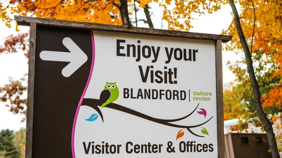 The Blandford Nature Center features eleven different trails to choose from, ranging from easy to difficult.