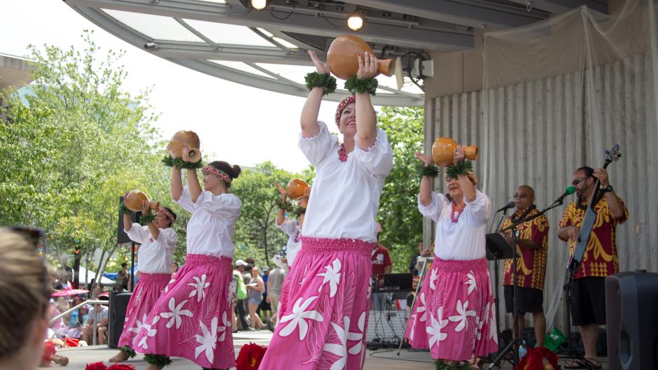 Dancers at the 2017 Asian Pacific Festival by Regina Grover