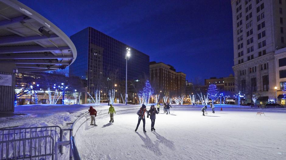 The heart of the Ecliptic becomes an ice skating rink in the wintertime.