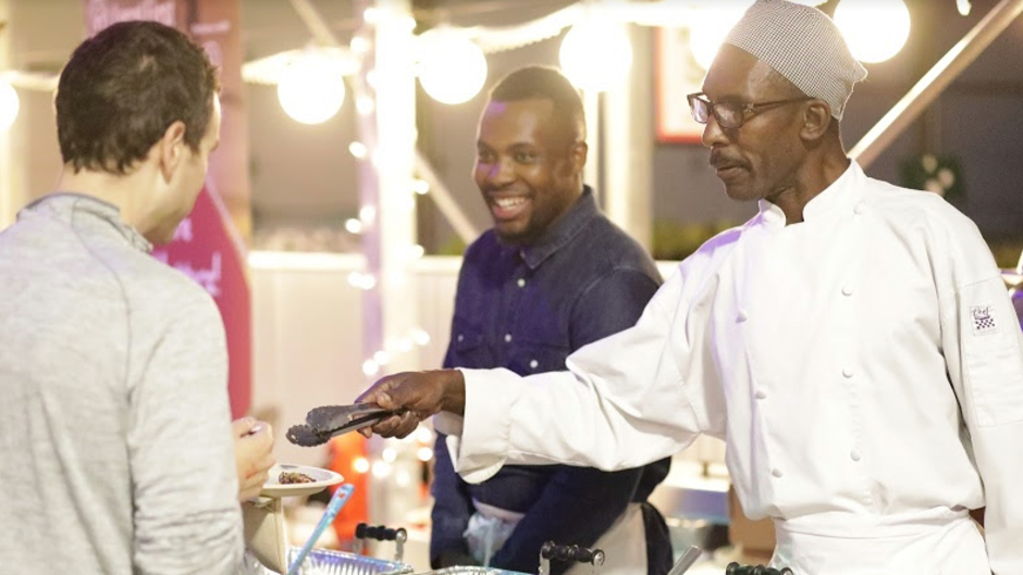 Pictured is owner, Vincent McIntosh and his father. Irie Kitchen offers catering as well as dine in/take out.