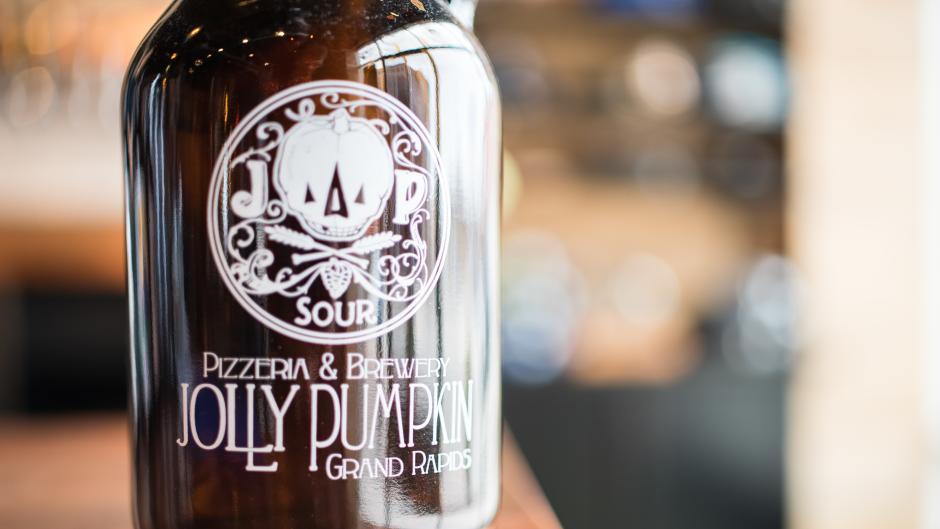 Besides its specialty pizzas, Jolly Pumpkin is known for its sour beers.