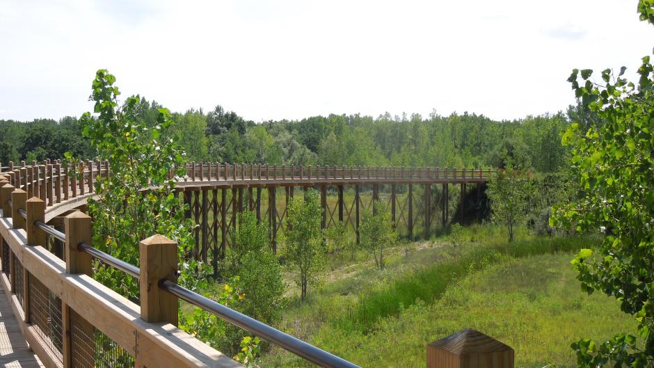 Take a long stroll on the boardwalk at Millennium Park.