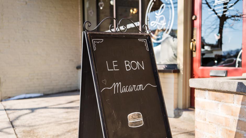 Le Bon Macaron's homemade treats and coffee will make you feel like you're in Paris.