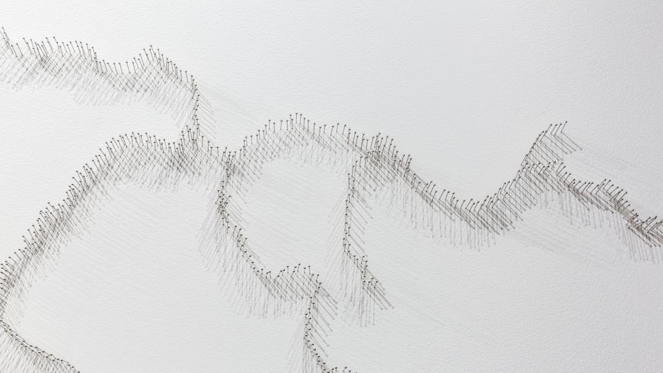 Pin River-Grand River Watershed by Maya Lin, 2019 (detail), courtesy of GRAM