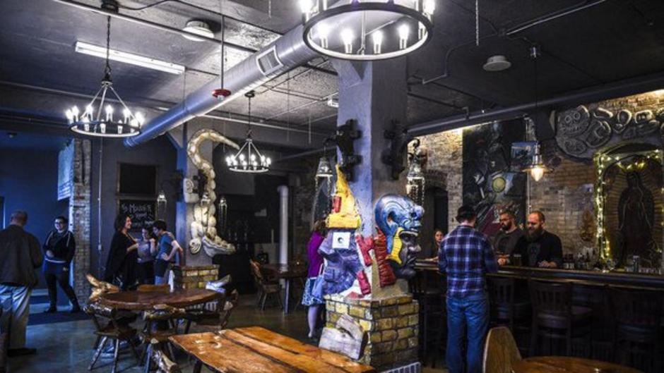 Harmony Hall's decor reflects its building's varied history.