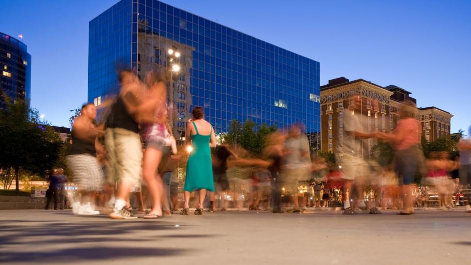 Swing Dancing at Rosa Park Circle