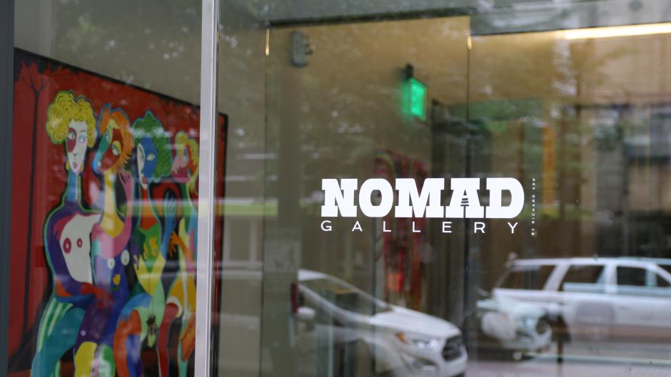 Longtime gallerist, Richard App, opened NOMAD Gallery, a continuously traveling studio space.