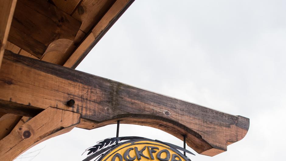 Rockford Brewing Co. exterior hanging sign