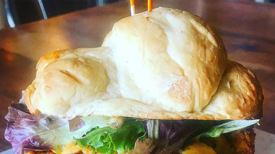 Thornapple's crispy chicken sandwich is featured on their RWGR lunch menu -- and it's part of their two courses for $15 special.