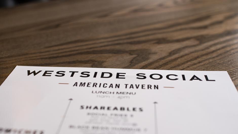 Westside Social menu