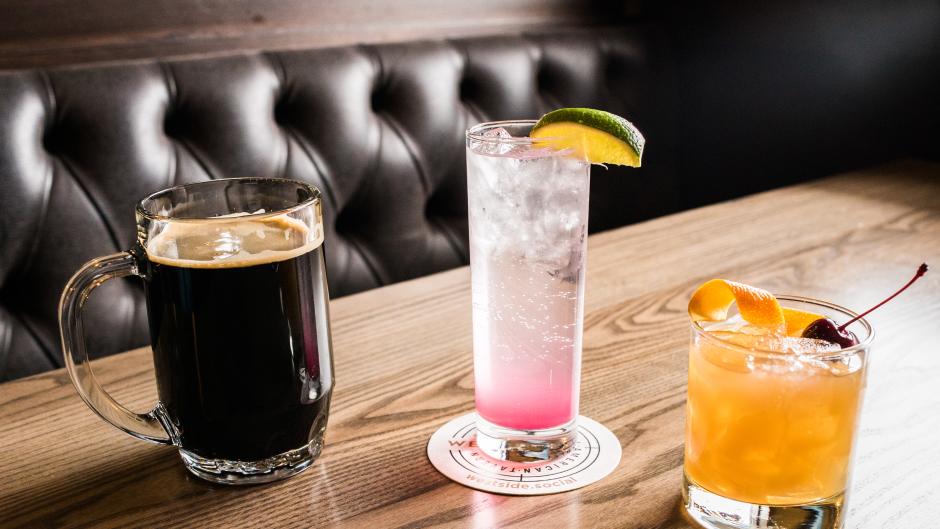 Don't forget to sample Westside Social American Tavern's extensive list of draft beer, wine, and cocktails.